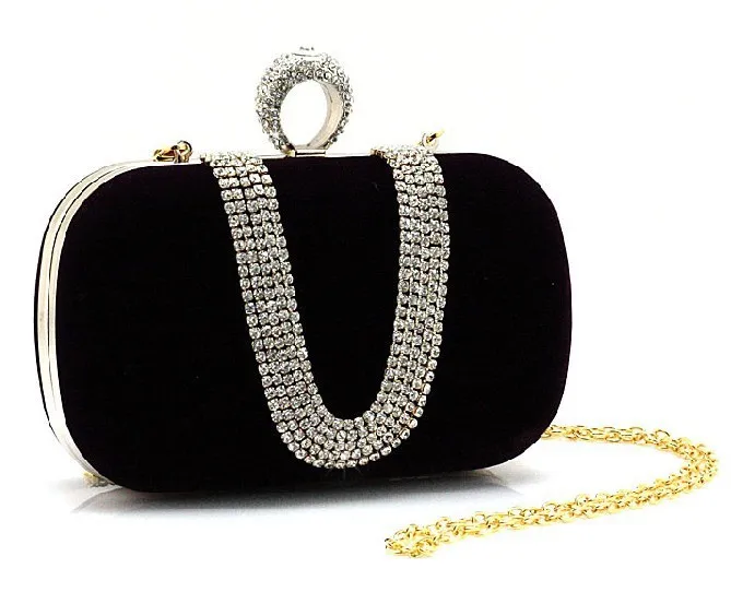 

2016 Real Party Sale Direct Selling Freeshipping Silt Pocket Mini(<20cm) Interior Slot Women Diamond Luxury Hard Case Clutch Bag