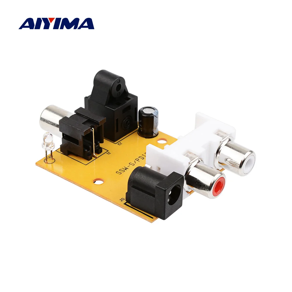 AIYIMA 5V цифро аналоговый аудио усилитель конвертера декодер оптоволоконный
