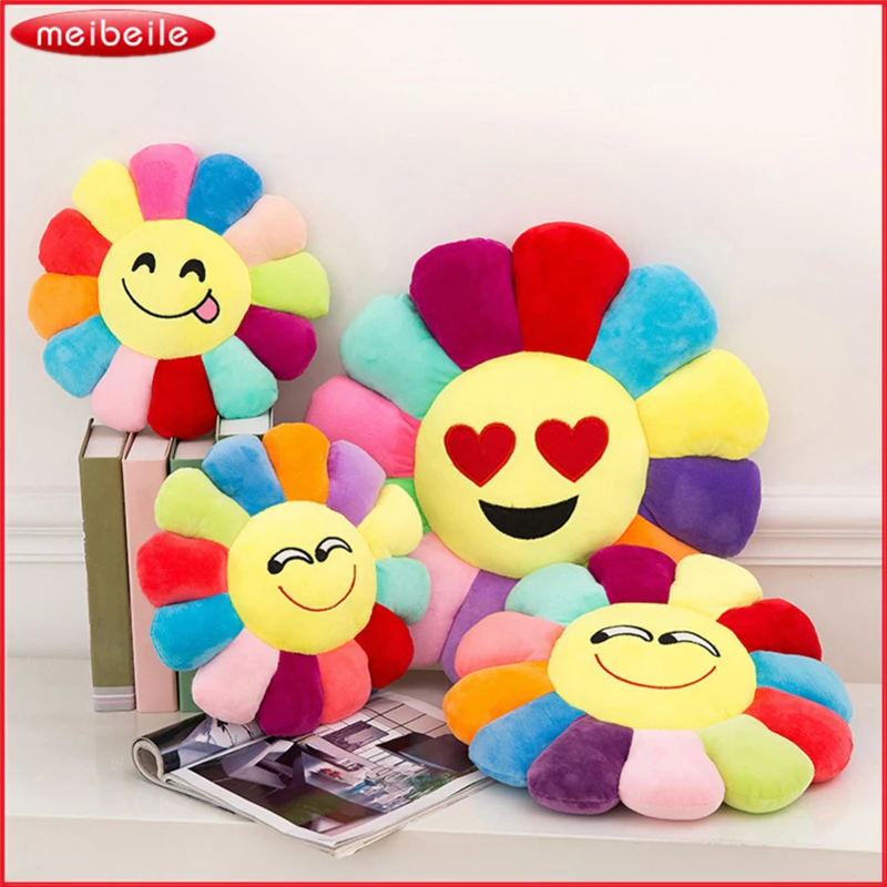 Buy 35CM Soft Emoji Smiley Emoticon Sun flowers