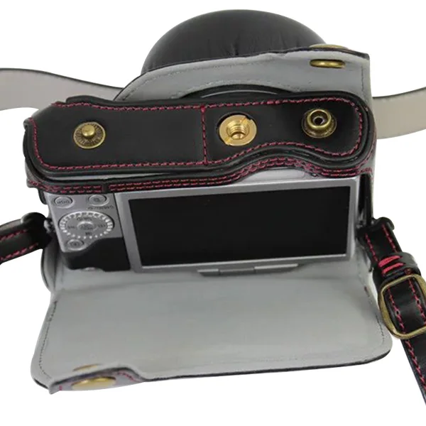 Полный корпус Точная посадка pu кожаный чехол для цифровой камеры сумка Panasonic Lumix DC