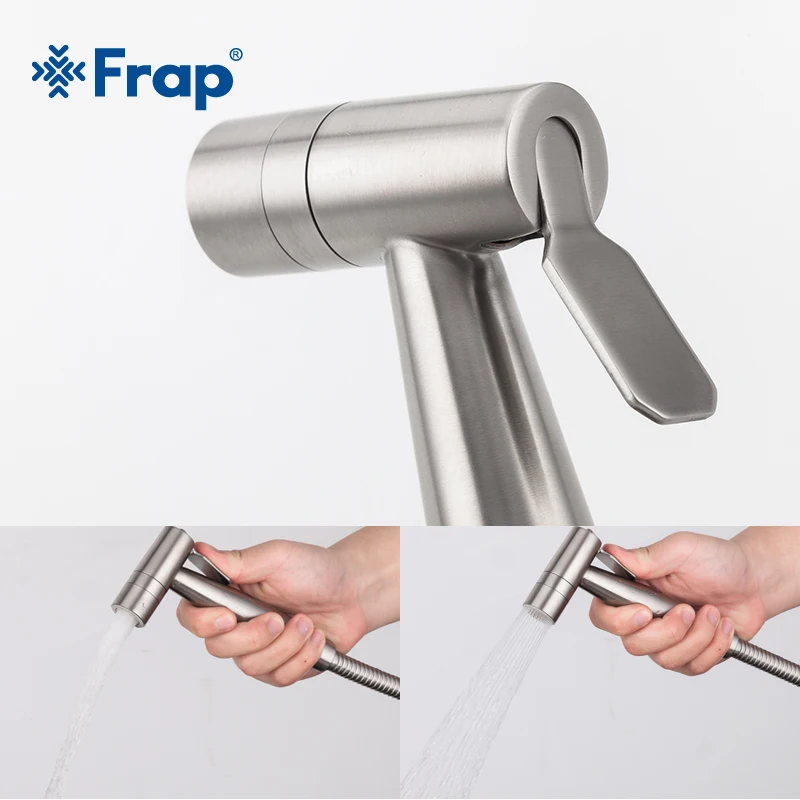 

Frap 2 Mode Bidet Toliet HandHeld Bidet Spray Portable Shattaf Toilet Shower Sprayer Set Bidet Faucet 304 Stainless Steel Y50006