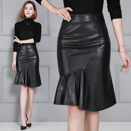 

2018 New Fashion Genuine Sheep Leather Skirt K159