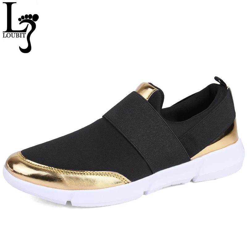 

Women Shoes 2019 New Fashion Lady's Casual Loafer Shoes Black Grey Woman's Slip On Flats Summer Lightweight Shoe Big Size 35-42