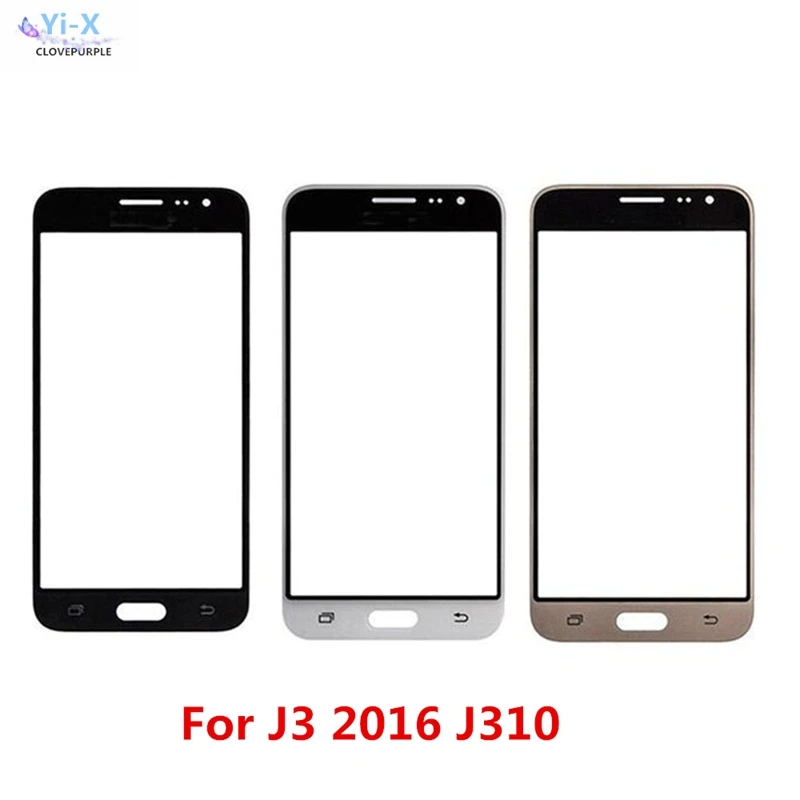 10 шт./лот сенсорный экран для Samsung Galaxy J3 2016 j310 J310F передняя внешняя стеклянная