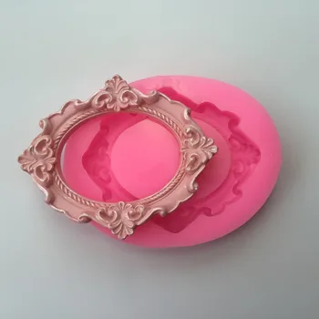 

food grade Silicon Mold Wedding cake Decoration mold Picture frame Mirror Fondant Cake Decorating Tools