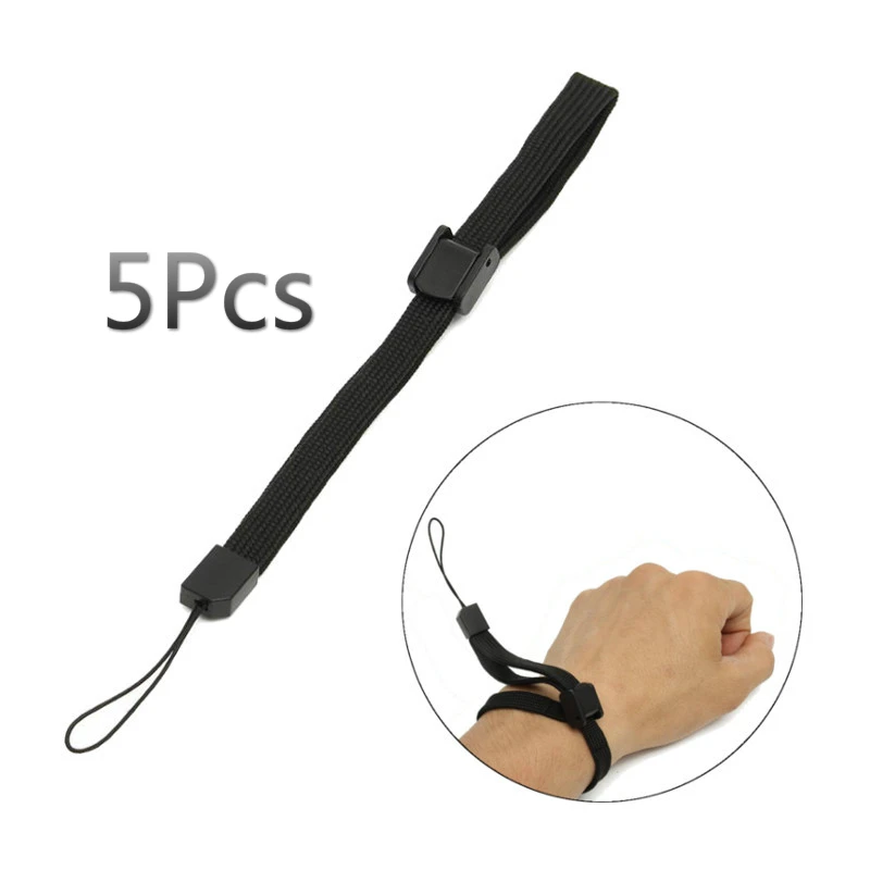 

5Pcs For Wii U Remote Controller Game Accessory New Black Cloth Wrist Hand Straps For Nintendo For Wii Carry Bag Hand Straps