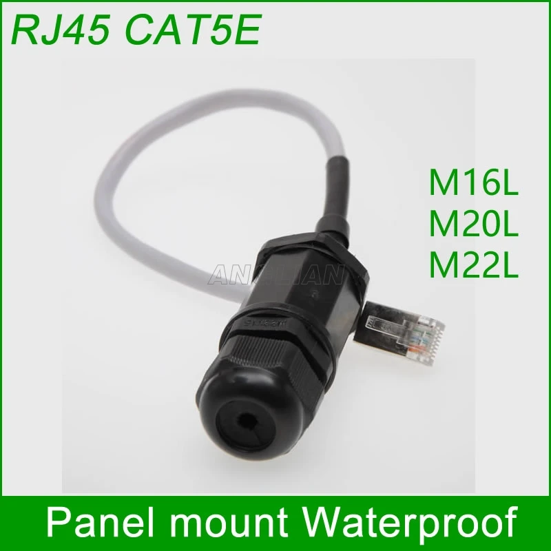 1 шт. водонепроницаемый разъем RJ45 для локальной сети M16|connector|unitedl connector |