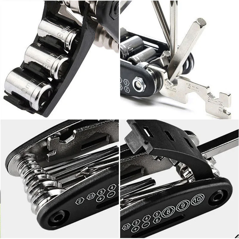 16 в 1 многофункциональные инструменты для ремонта велосипеда, Набор шестигранных спиц, велосипедная отвертка, инструмент для горного велоспорта, инструмент для ремонта велосипеда