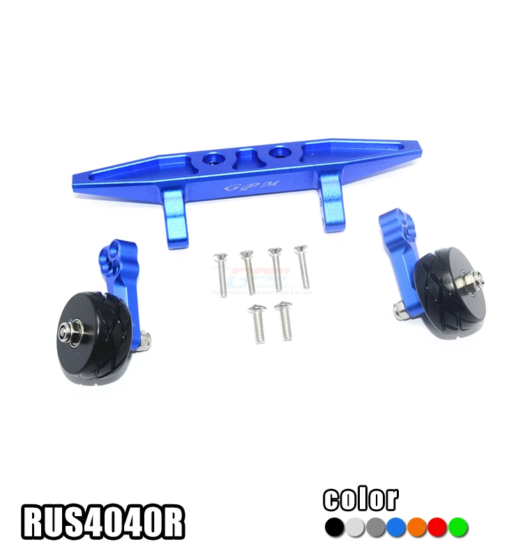 

ALUMINUM ALLOY REAR ADJUSTABLE WHEELIE-SET RUS4040R FOR 1/10 TRAXXAS RUSTLER 4X4 VXL 67076-4