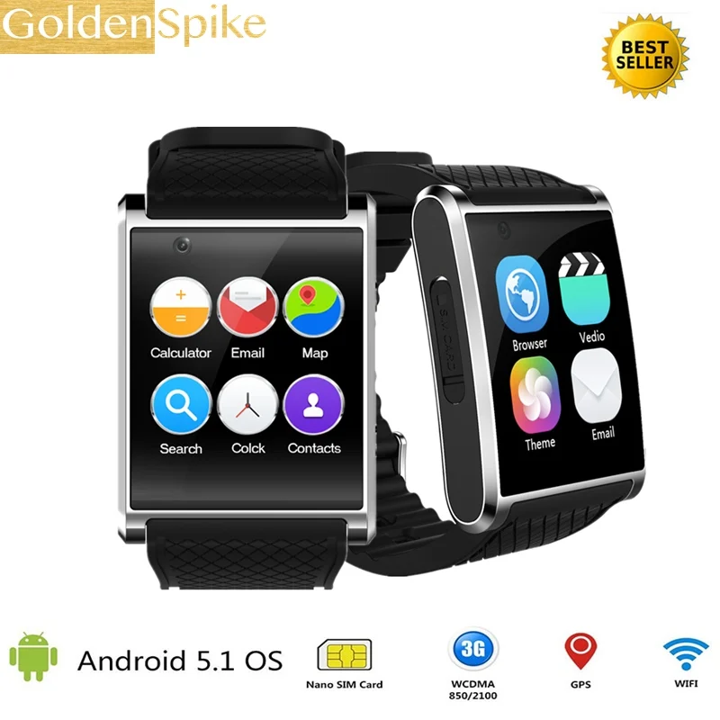 

2018 watch smartwatch X11 MTK6580 smart watch with pedometer camera 2.0M 3G WIFI GPS for xiao mi huawei SAMSUNG smart watch