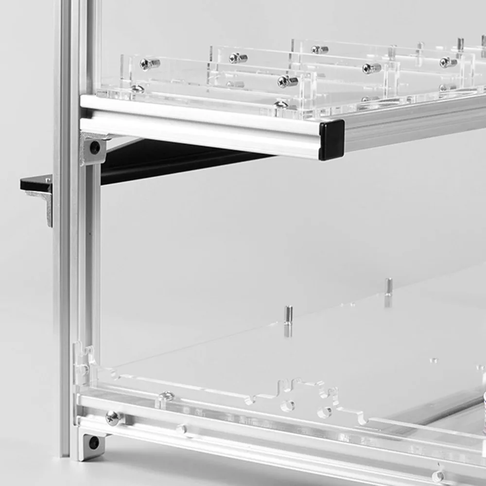 Multifunctional Heat Dissipation GPU Mining Frame Case Stackable Design Aluminum Acrylic Insulation Mining Frame Case