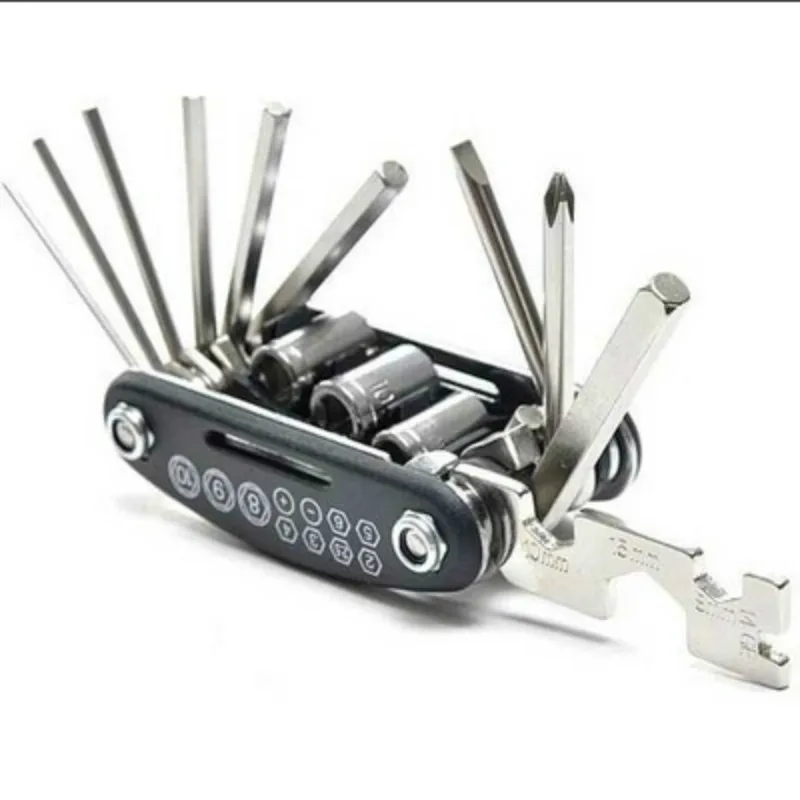 

Bicycle Tools Hexagon Socket Screwdriver Socket Wrench Portable Folding Repair Tool Universal Mountain Bike Tools