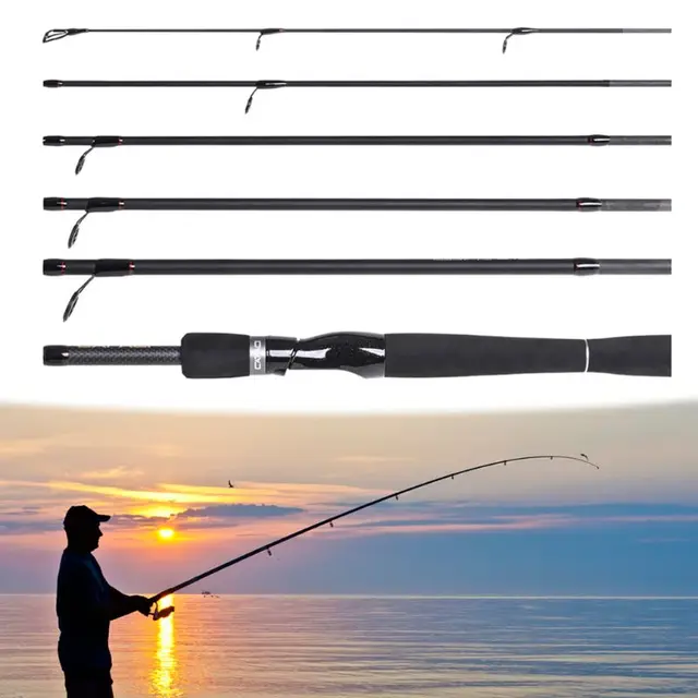 Best Price Fishing Rod Spinning Ultra Short 6 Sections Pole Carbon Fiber 2.1m/2.4m Outdoor Carp Fishing Tackle Professional Retractile Rods Best Price Fishing Rod Spinning Ultra Short 6 Sections Pole Carbon Fiber 2.1m/2.4m Outdoor Carp Fishing Tackle Professional Retractile Rods