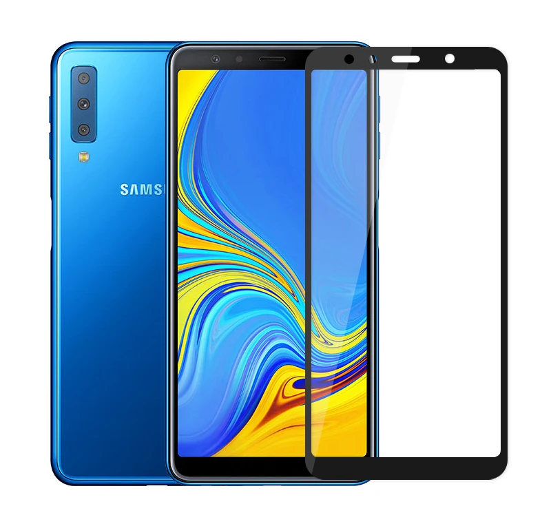 Полное покрытие A7 закаленное стекло для samsung Galaxy A7 A750 Защитная пленка для экрана стекло для samsung A7 A7