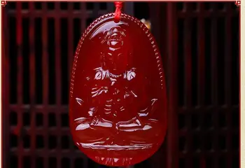 

A new spot red agate necklace Tathagata sheep monkey Buddha Pendant sheep year of fate.