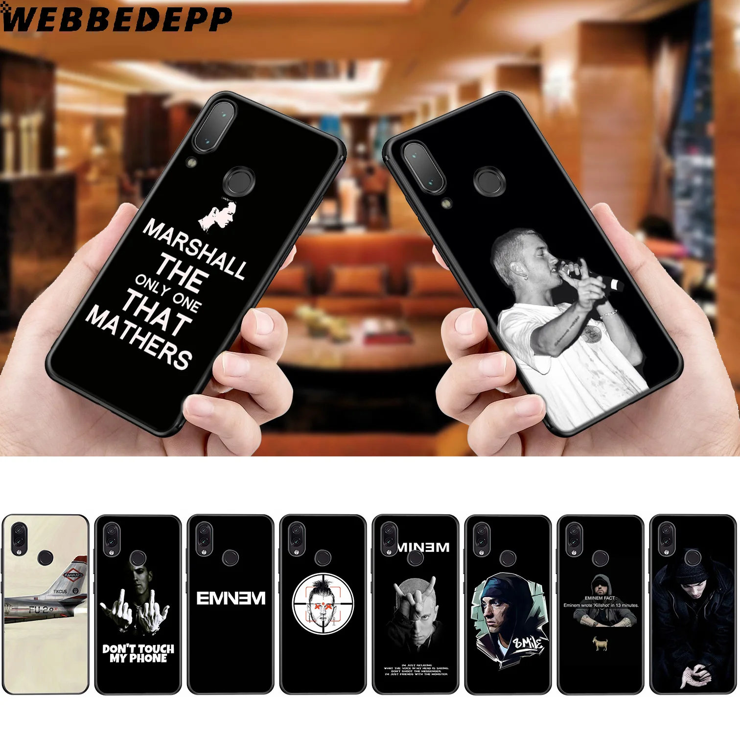 WEBBEDEPP Eminem Rap God Soft Case for Xiaomi Redmi K20 7A 4A 4X 5 5A 6 6A S2 Note 8 4 7 Pro Plus Prime |