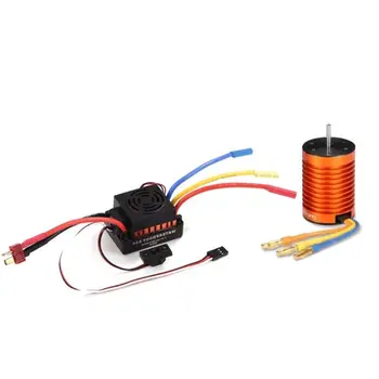 

Premium Quality New Waterproof 9T 4370 KV Brushless Motor 60A ESC Set for 1:10 RC Car Truck Boat Spare Parts
