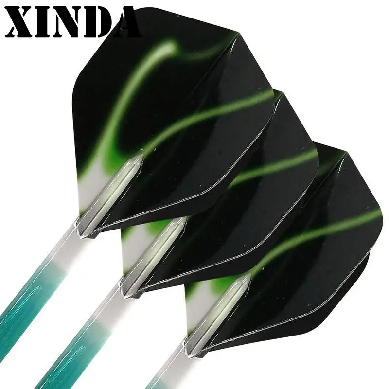 New 3Pcs/set Soft Tip Darts Nickel Plated Electronic Dart Aluminum Alloy Shaft Green Blue Orange Dart Tip Shafts Flights FBY2906