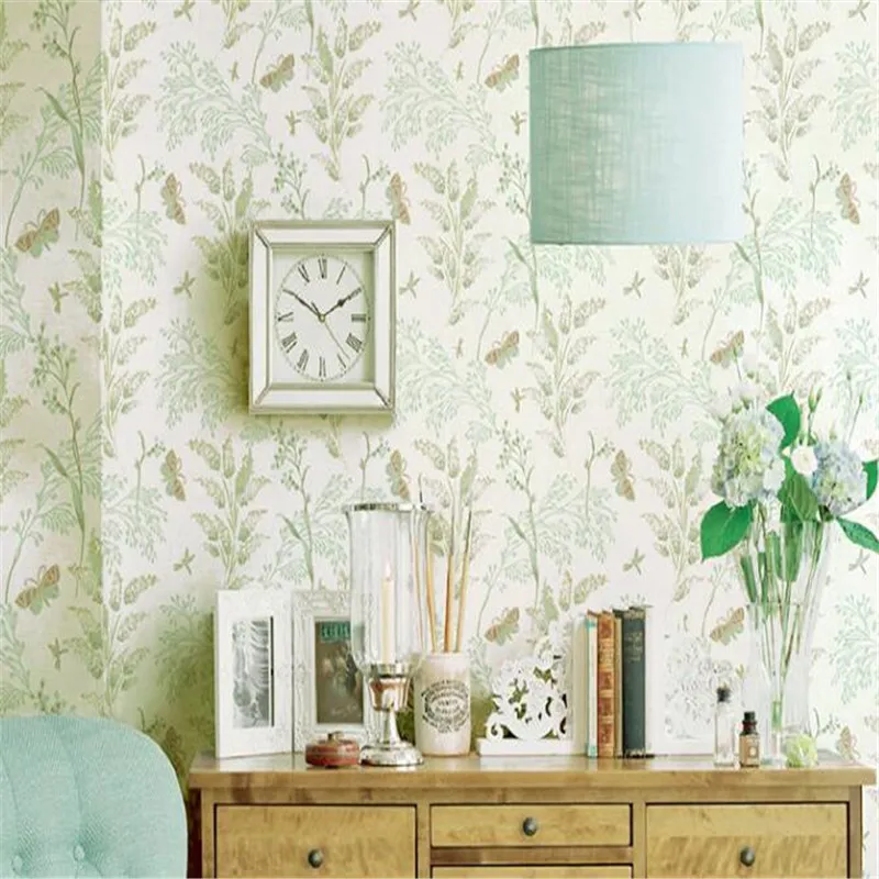 

European pastoral style wallpaper bedroom living room study children's room wallpaper home decoration papel de parede