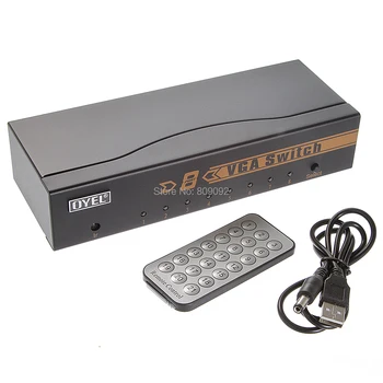 

8 Port VGA Switch Box Splitter Switcher WITH Remote Control 8 In 1 Out for Computer Monitor Projector HDTV projector LCD