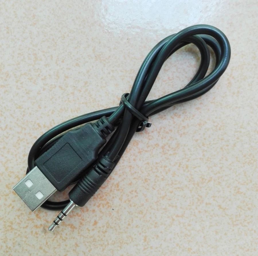 2,5mm 2,5 jeck разъем к USB кабель для зарядного устройства для передачи данных для Водонепроницаемый mp3/mp4 часы плеер Цифровая видеокамера DVR