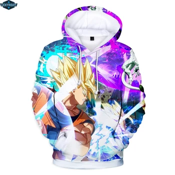 

Anime Hoodies Dragon Ball Z Pocket Hooded Sweatshirts Kid Goku 3D Hoodies Pullovers Men Women Long Sleeve Outerwear New Hoodie
