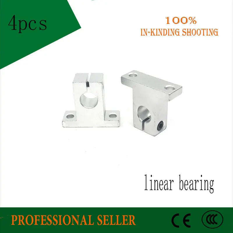 4pcs SK10 SH10A 10mm Linear Rail Shaft End Support Table CNC parts
