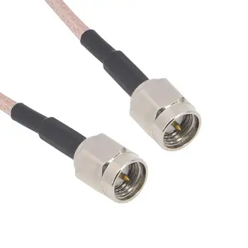 

10 Pieces/lot SMA Series SMA Male to Male Connector Nickel Plated Adapter Cable Pigtail RG316 30CM