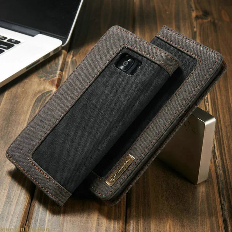 

For Samsung S10 Plus Case Caseme Magnet Denim leather Wallet Stand Cover Fundas for Samsung Galaxy S10 S9 Plus S8 S7 Edge Note 8
