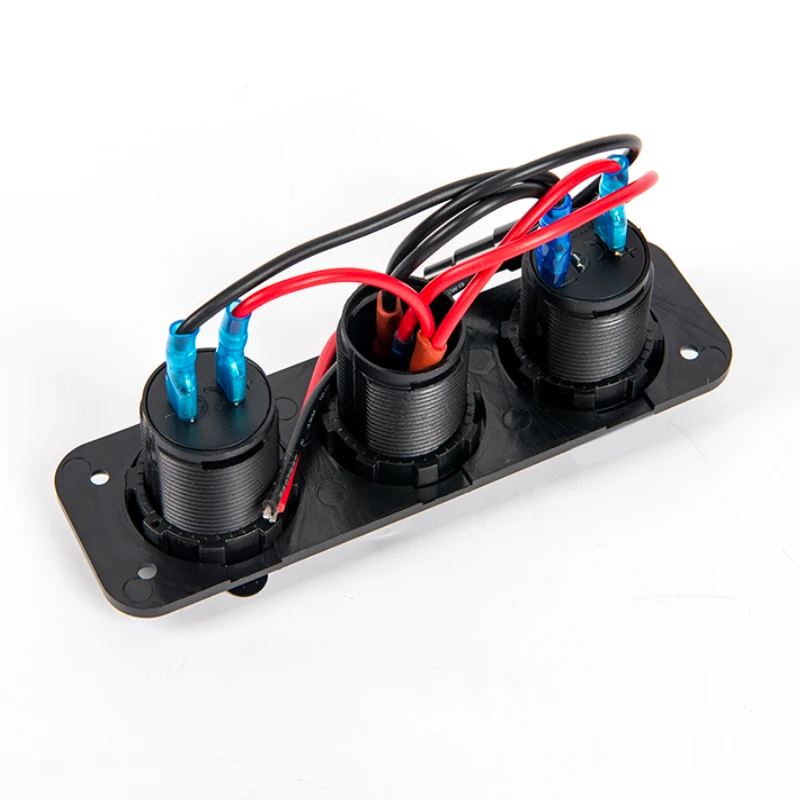Новый двойной Порты и разъёмы DC 12 V/24 V 5 V/2.1A вольтметр Dual USB Зарядное устройство