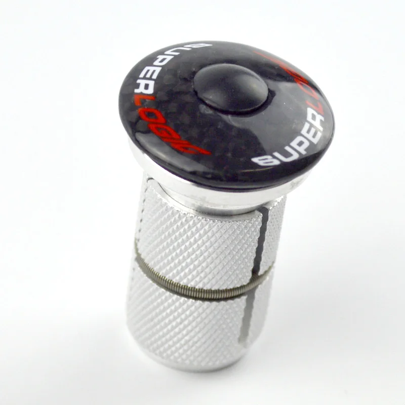 

Superlogic Expansion Headset Expander Plug Stem carbon Top Cap for 1-1/8" 28.6mm For Road MTB Bike Carbon fiber Fork