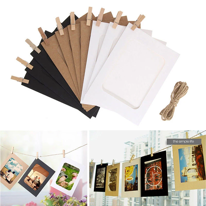 Creative Kraft Hanging Photo Frame Home Decoration Fashion Picture ...