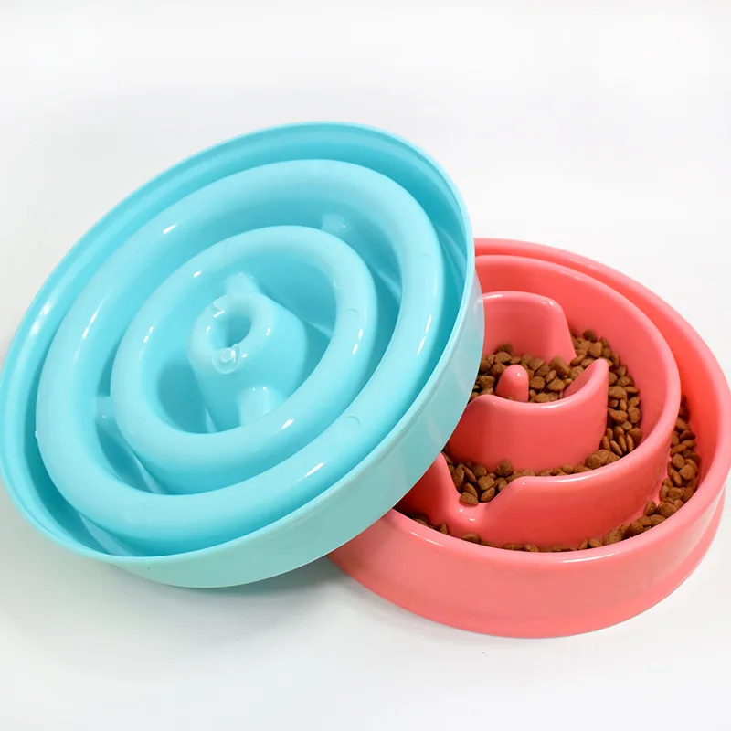 

Pet Dog Slow Feeding Bowls Puppy Interactive Slow Down Food Eating Dog Feeder Dish Bowel Prevent Obesity Dogs Wholesale Supplies