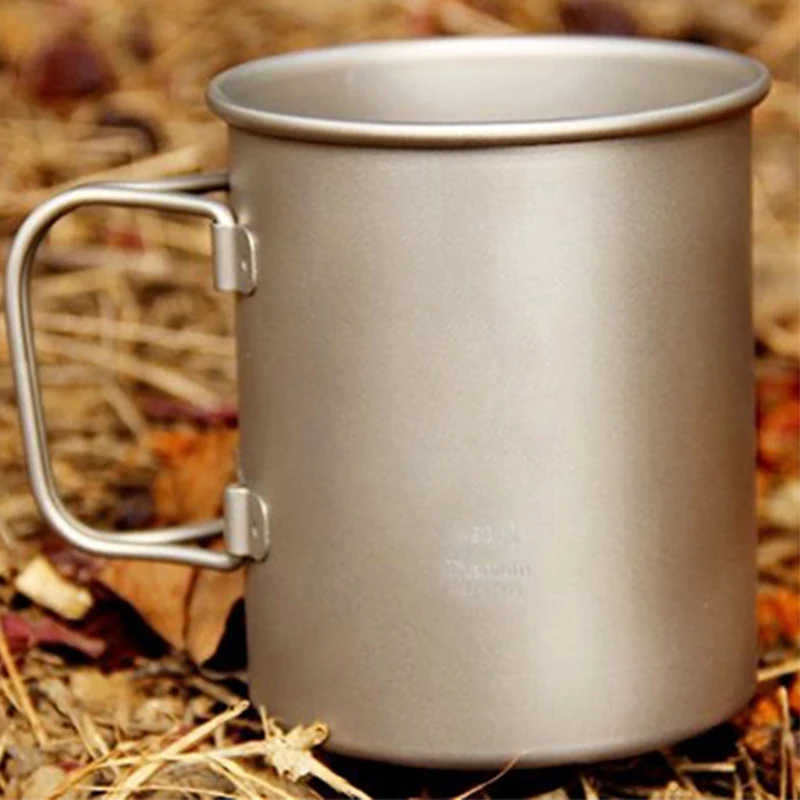

Keith 450ml Coffee Mugs Titanium Camping Cup Drinkware Single Heatabl  Health Non-toxic No Odor Ultralight 62g KS810