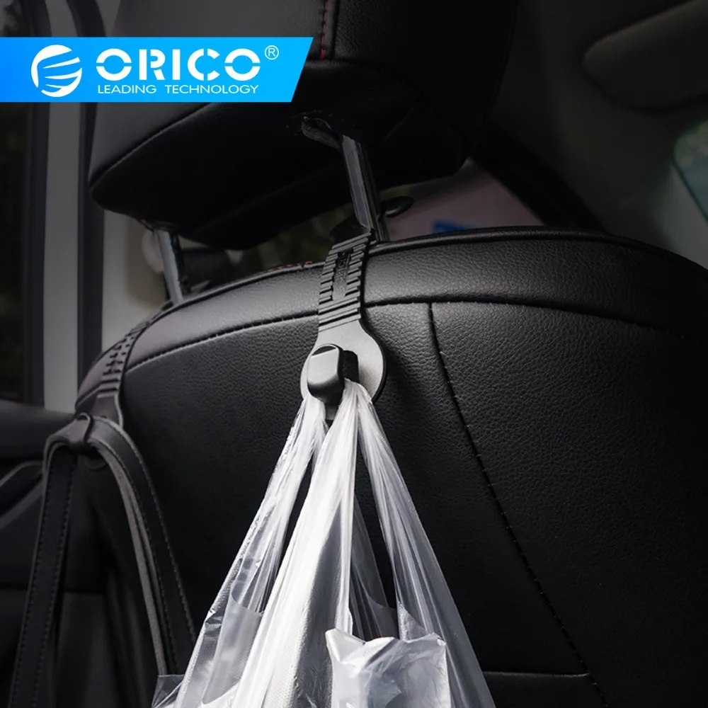 

Orico Car Seat Back Hooks Hangers Organizer Universal Auto Headrest Holder Mount Storage Hooks House Storage car Styling 2 pcs