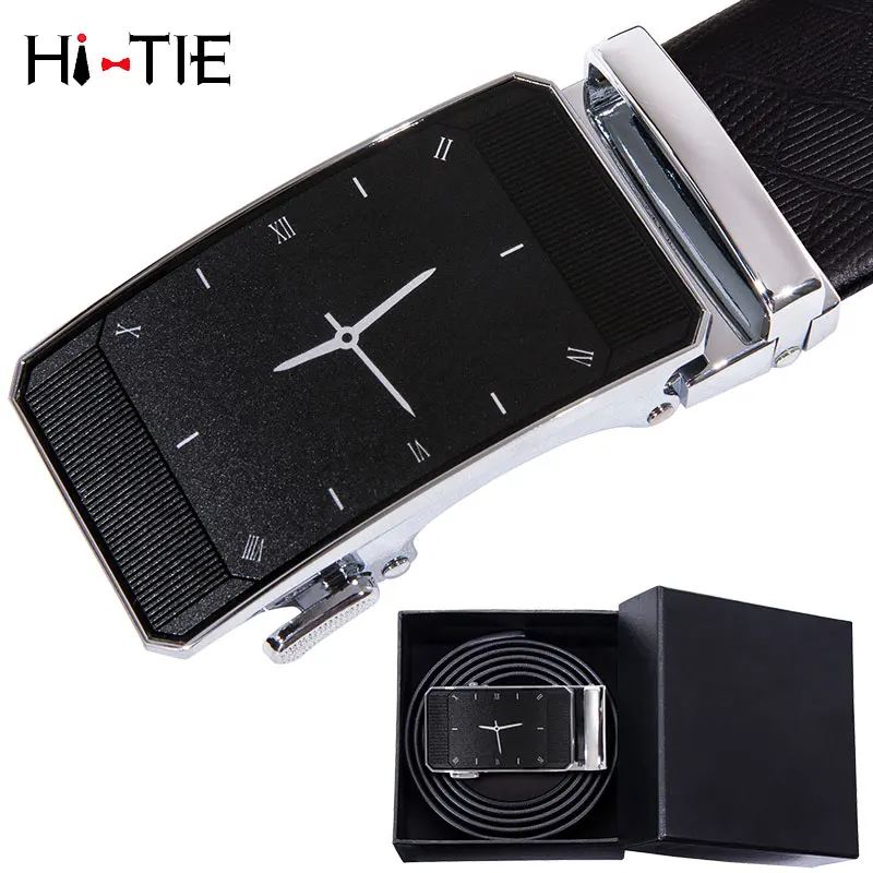 

2019 New Luxury Brand Designer Men's Belt for jeans Fashion Watch Buckle belts Solid Cowskin Genuine Leather Belt straps