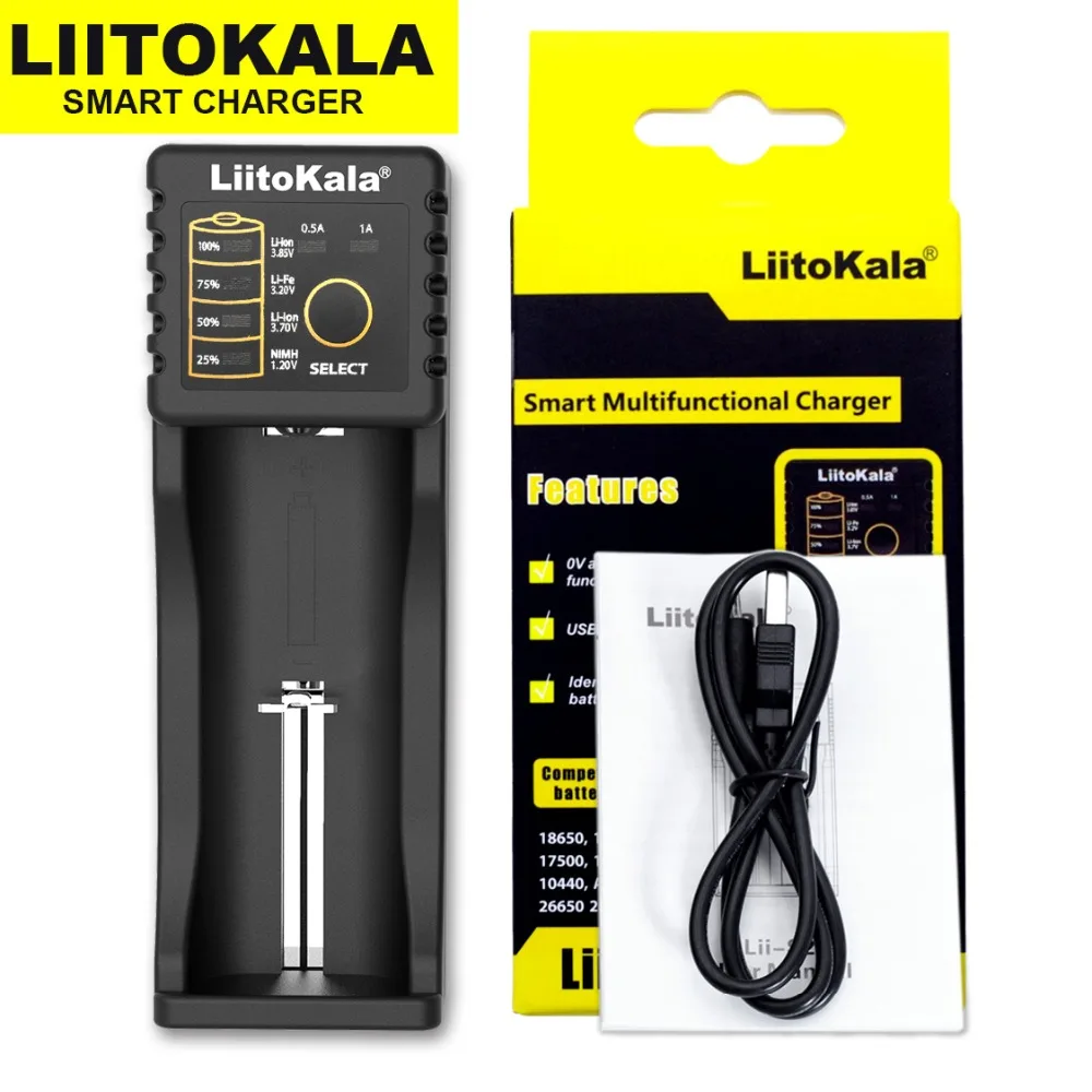 Liitokala Lii-402 Lii-202 100 18650 зарядное устройство 1,2 в 3,7 в 3,2 в 3,85 В AA/AAA 26650 10440 16340 NiMH литиевая батарея умное зарядное устройство