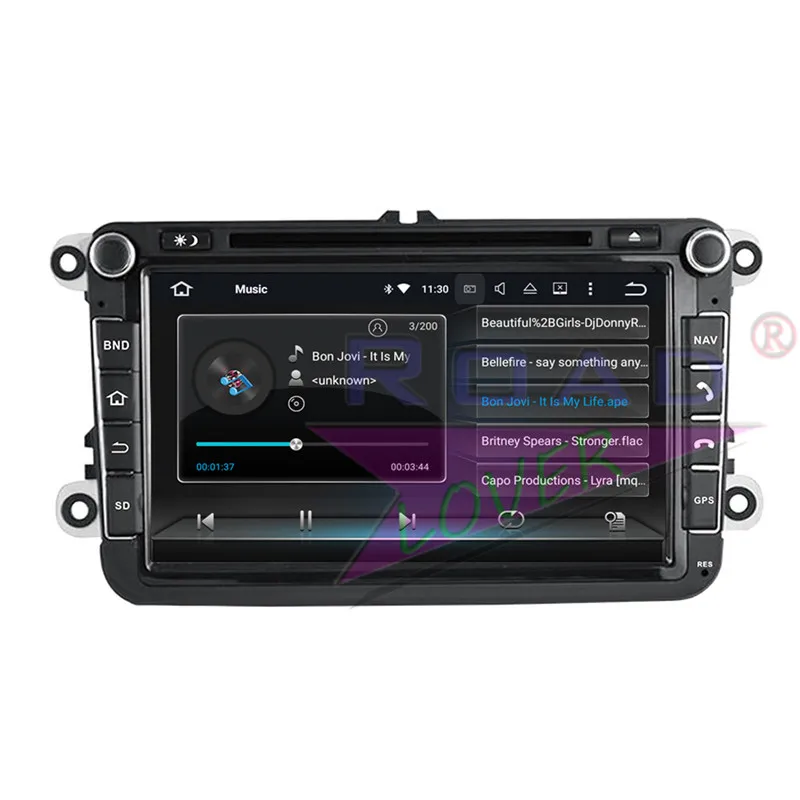 Discount Roadlover Android 8.0 Car DVD Player For VW Sagitar Jetta Magotan Passat CC Touran Tiguan Sharan Caddy T5 Stereo GPS Navigation 5