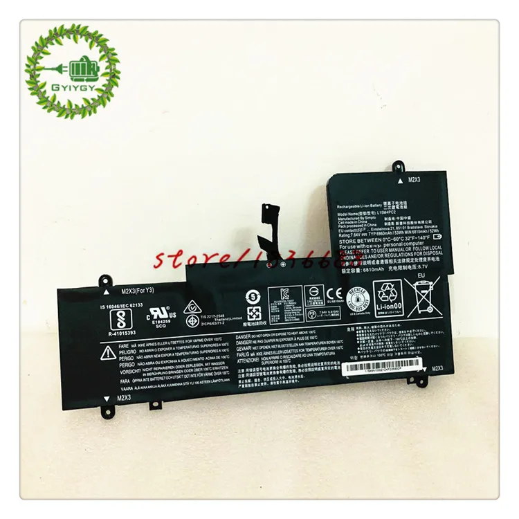 GYIYGY 7 64 V 53Wh L15M4PC2 L15L4PC2 Аккумулятор для ноутбука lenovo YOGA 710-14ISK Tablet | Компьютеры и офис