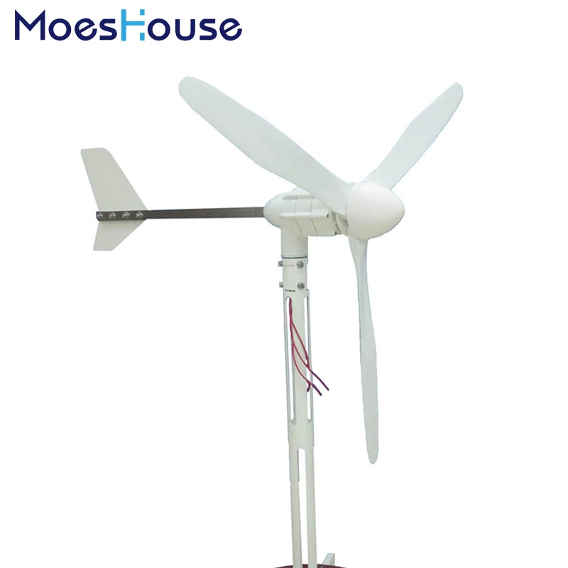 

S-1000 24/48V 3 Blades Wind Driven Energy Turbine Generator For Wind System 1000W With Mppt Controller For Home Boats