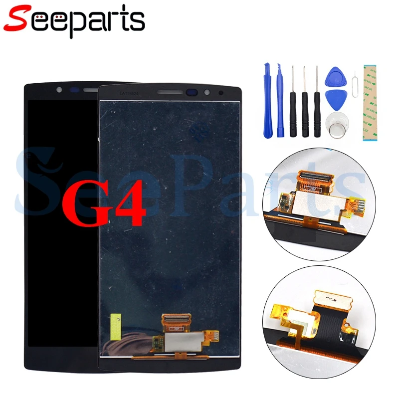 ЖК дисплей 5 дюйма для LG G4 H815 сенсорный экран Рамка дигитайзер в сборе Замена H810 H811