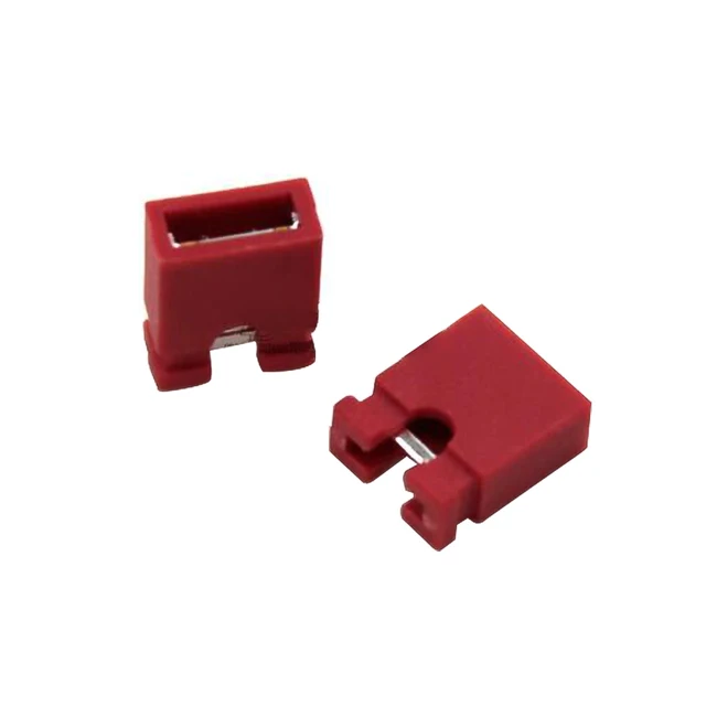 10pcs 2.54mm Pin Header Standard Computer Jumper Blocks Connector 3 1/2