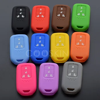 

100pcs/lot Silicone Rubber car key fob cover case set for HONDA STEPWGN Odyssey Freed Elysion MPV Remote key protect shell