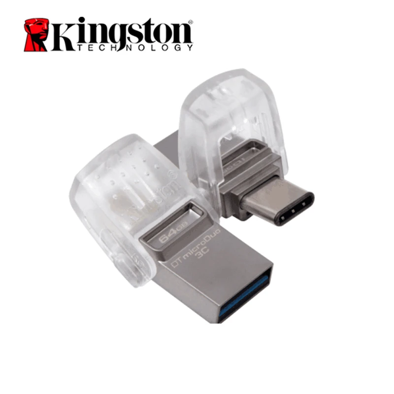 kingston USB флеш-накопитель DataTraveler Micro Duo 3C 64 ГБ 32 ГБ 128 ГБ USB 3,1 для ПК телефона с портом type-C