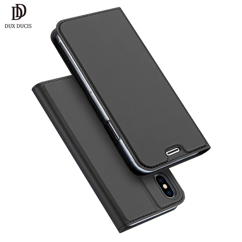 DUX DUCIS Luxury Leather Flip Case for iPhone X Wallet Book Cover for iPhone X Case 10 iPhoneX ...