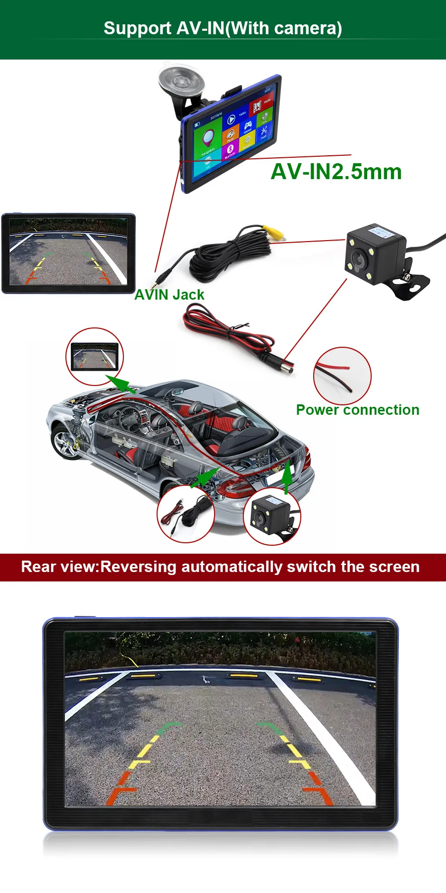 TOPSOURCE 7 ''HD Автомобильный gps навигатор емкостный экран Win CE6.0 FM Встроенный 8 Гб 800 МГц навигатор карта для Европы/США+ Канады