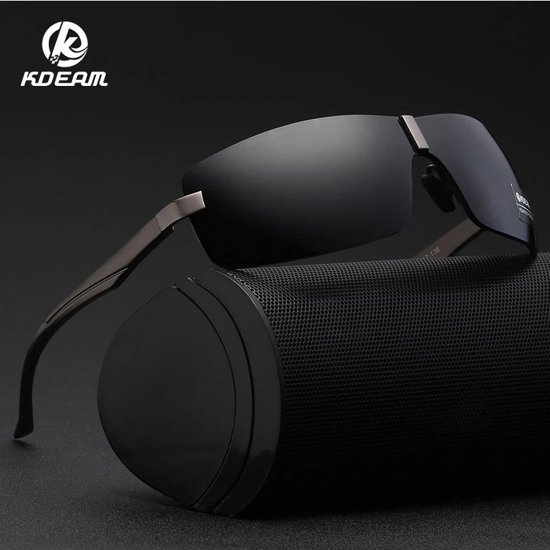 

KDEAM Aluminum Magnesium Men's Sunglasses Polarized Coating Mirror Sun Glasses oculos Male Eyewear Accessories KDA519