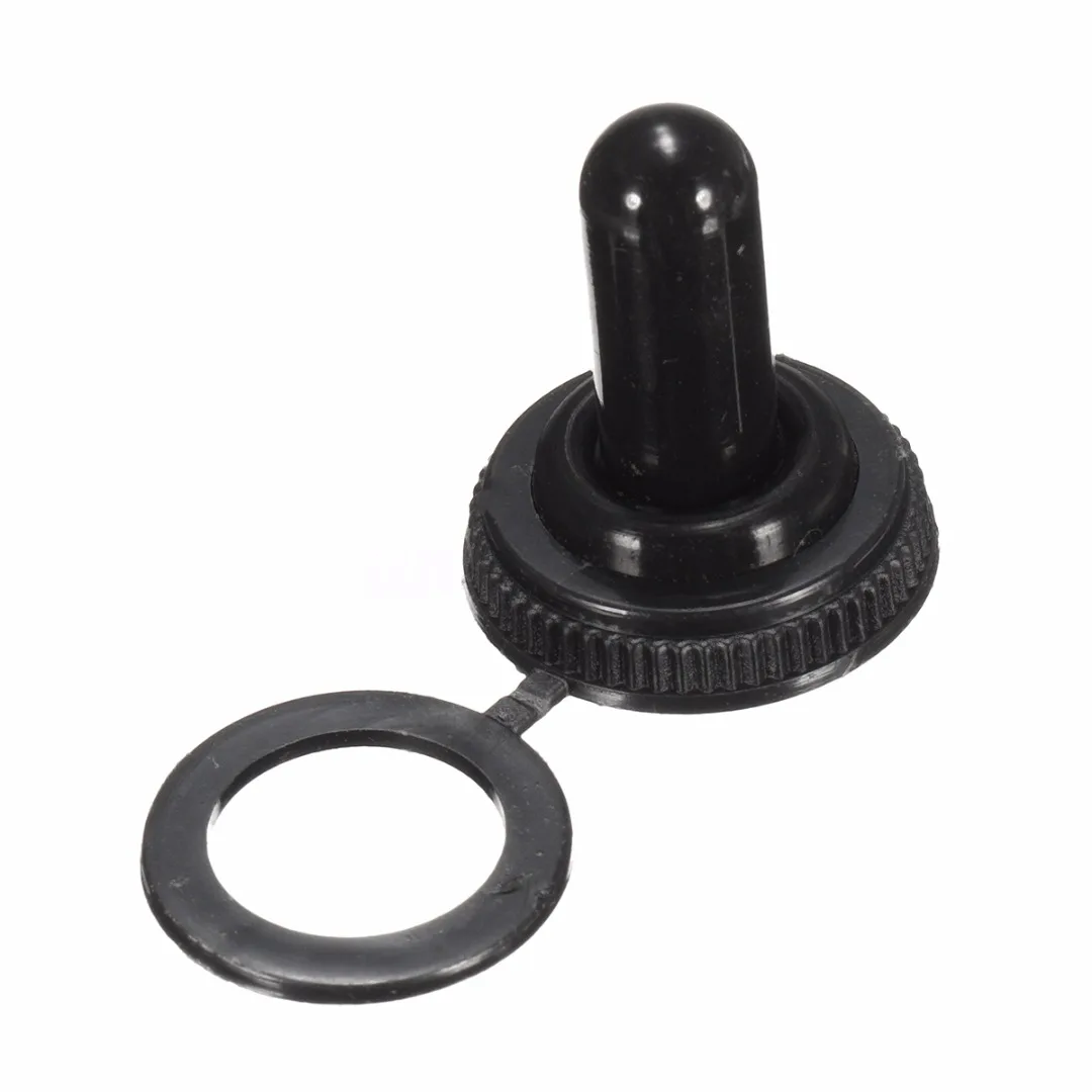 New 1 Set Toggle Switch Heavy Duty ON/OFF SPST Small Switch Flick 6A/250V AC 10A/125V AC with Cover + Waterproof Boot