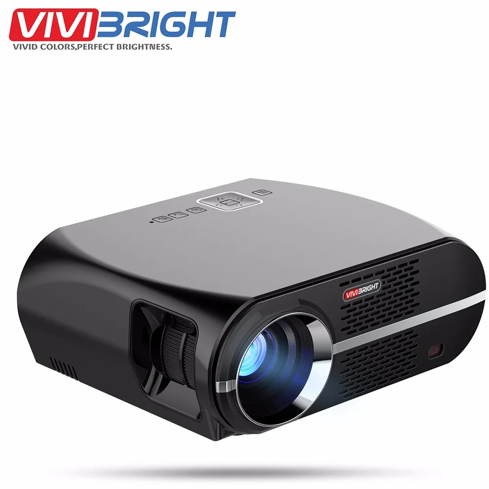 Проектор VIVIBRIGHT GP100 3200 люмен 1 Гб+ 8 Гб Amlogic S905X MSTAR V69 Android 6,0 1080P HD проектор с ЖК-динамиком