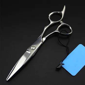 

high quality professional Japan 440c steel 6 inch Willow hair scissors cutting makas hair shears berber hairdressing scissors